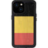 Belgium Flag Distressed iPhone 15 Waterproof Case